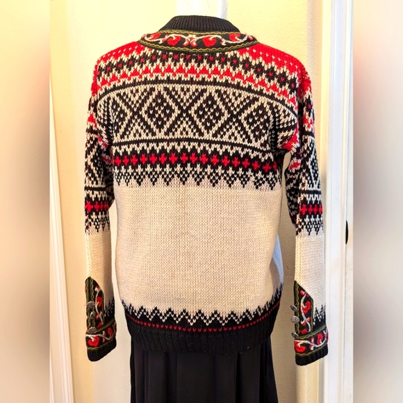 A.S EVEBOFOSS Vintage Norwegian Wool Cardigan - Picture 3 of 8